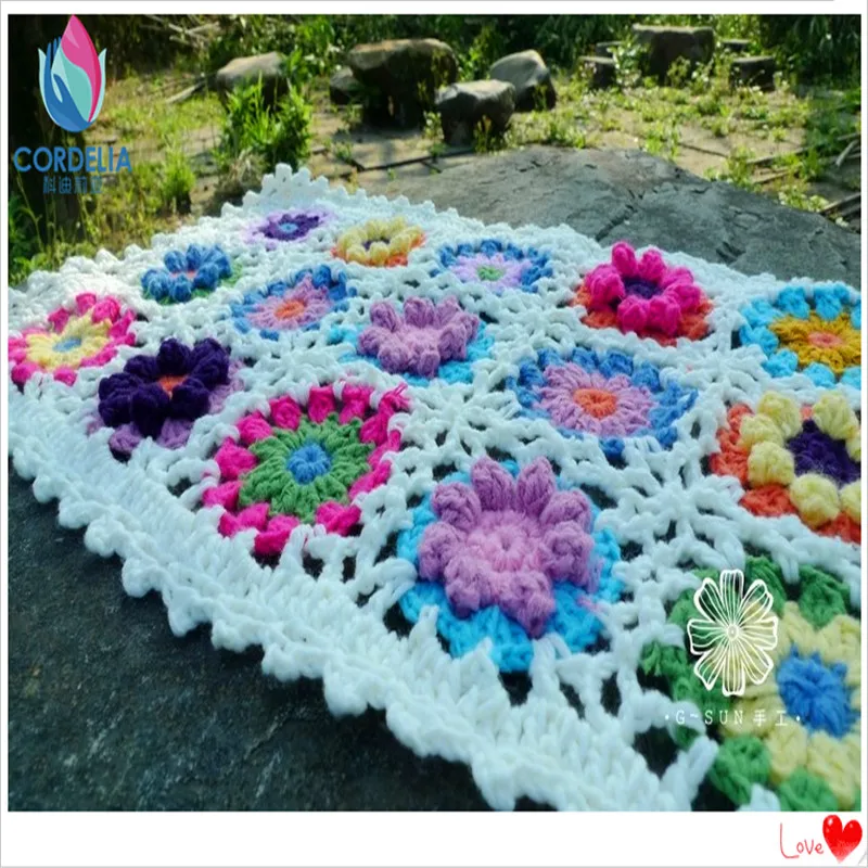 ZAKKA/модное хлопковое вязаное крючком одеяло с кружевной отделкой для маленьких