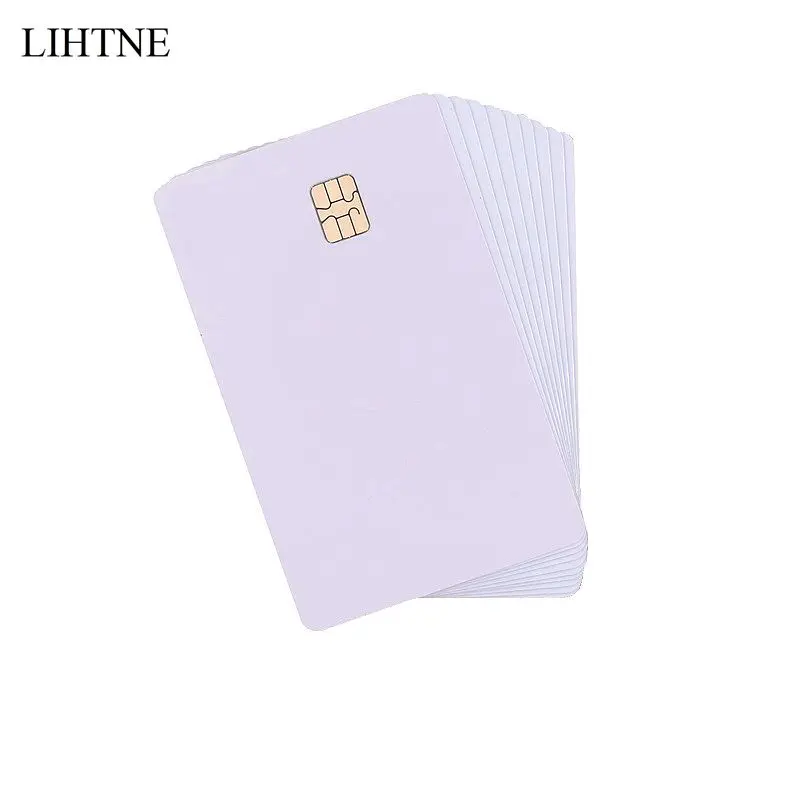 Смарт карты из пвх без рисунка SLE 4442 1 шт. ISO7816|blank pvc smart card|4442 ic cardic card |