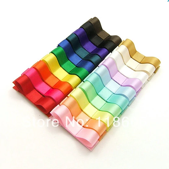 1000 шт. одиночный зажим крокодил с атласной лентой из полиэстера Бесплатная