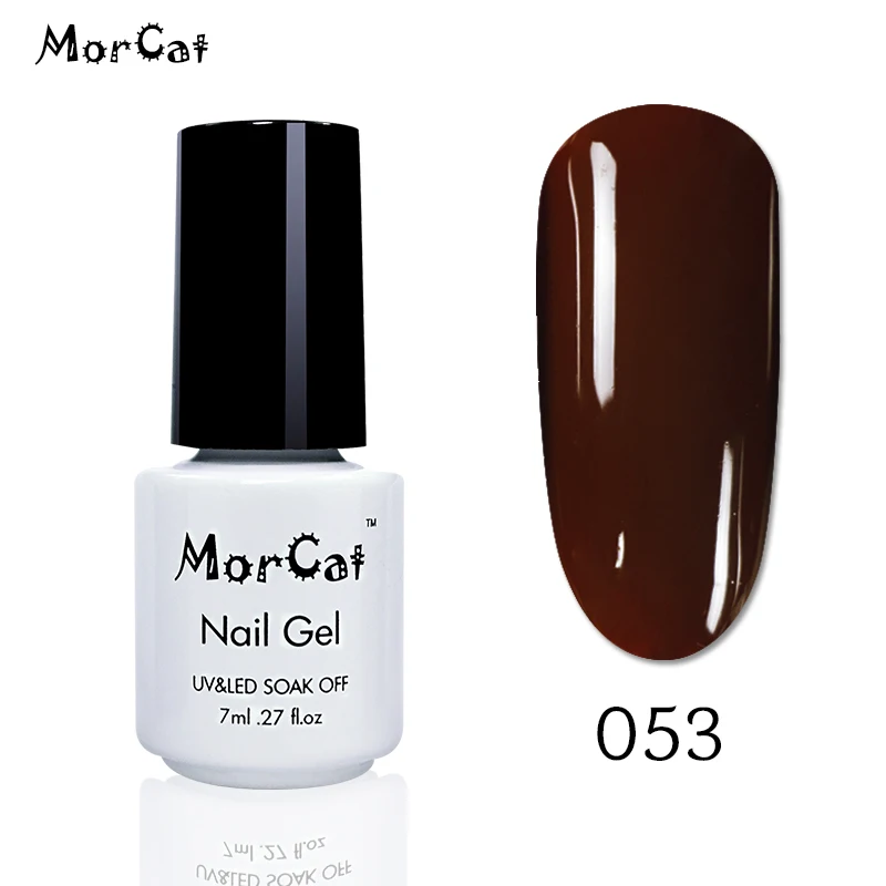 053 MorCat Гель-лак для ногтей оливковый зеленый УФ-лак замачиваемый Гель-лак Bling UV Гель-лак дизайн ногтей лак UV Vernis полуперманентный - Цвет: 053