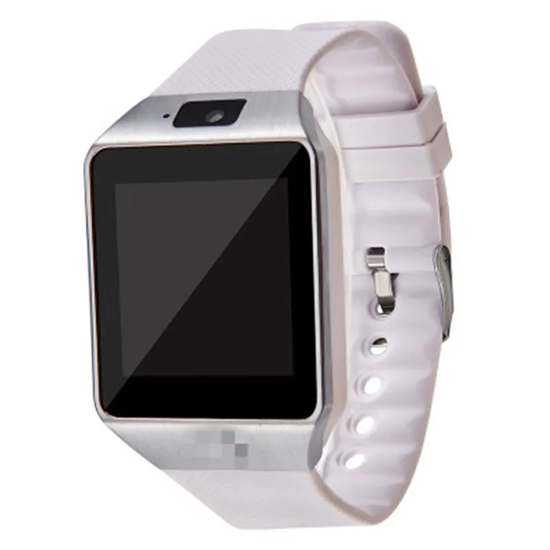 White Умные часы без границы DZ09, умные часы, цифровые часы для iPhone, samsung, Android, мобильного телефона, Bluetooth, SIM, PK iwo 8, часы - Цвет: White