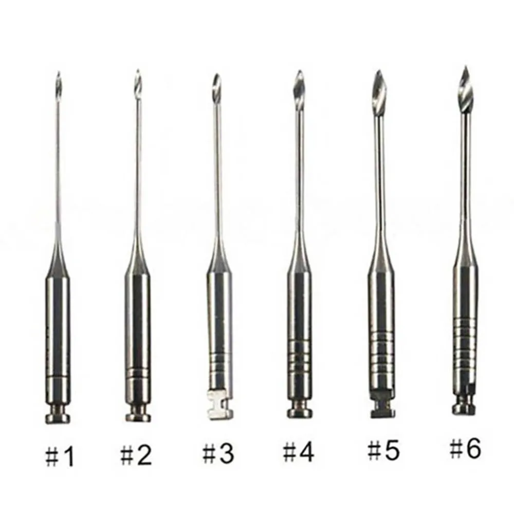 

1 Pack(6pcs)Dental Gates Drills 32mm #1-6 Assorted Endodontic Reamers Drill Burs Gates Glidden Endo Files Gate Dentist Materials