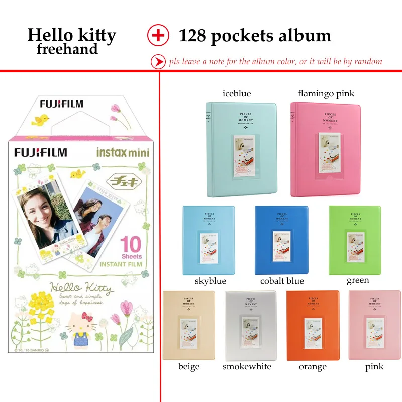 Пленка Fujifilm Instax Mini Hello Kitty 10 листов для 9 8 7s 70 90 25 мгновенная полироидная камера