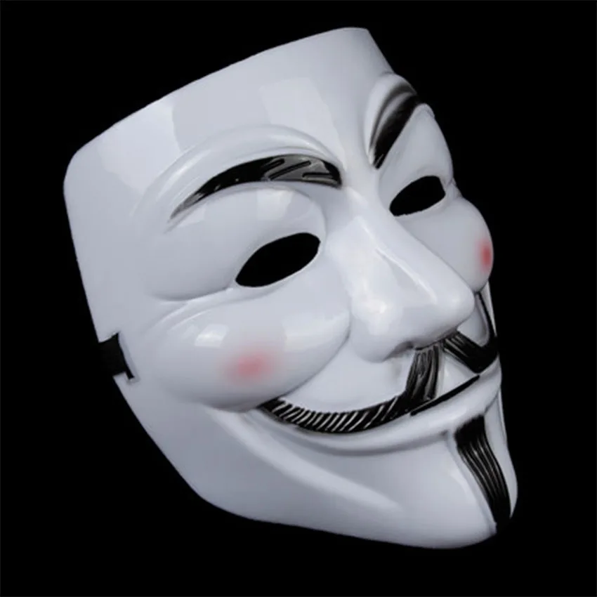 V для Vendetta Маска Guy Fawkes Anonymous Хэллоуин маскарадный костюм косплей Венецианская