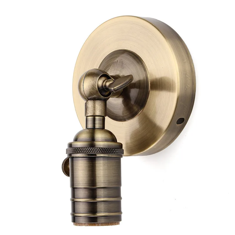 

Smuxi E27 Retro Loft Style Industrial Edison Vintage Wall Light Lamp Antique Stair Light Iron Edison Wall Sconce