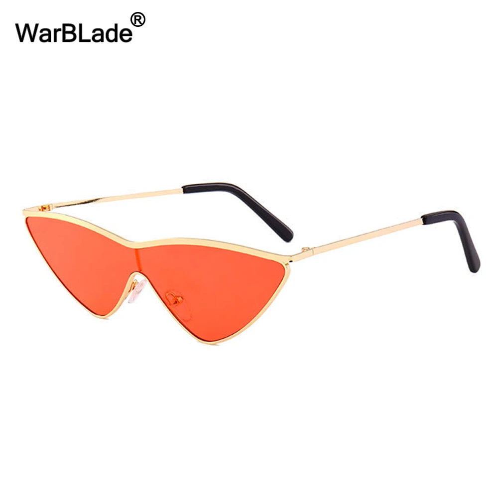 Sexy Cat Eye Sunglasses Women Eyewear Metal Frame Triangle Vintage Shades Sun Glasses Female UV400 2018 WarBLade | Аксессуары для