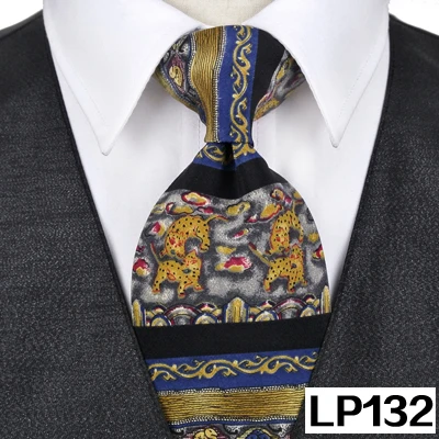 LP132 Классические разноцветные мужские галстуки с геометрическим рисунком Пейсли, шелк,, уникальные, ручная работа - Цвет: LP132