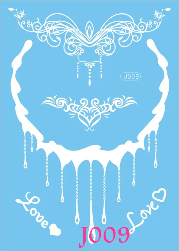 1 шт. Горячая белая Хна Цветок татуировки женский боди арт Менди временная