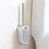 Silver Щетка для ванной комнаты из нержавеющей стали, щетка для туалета с держателем, Настенная щетка для ванной комнаты K509 - Цвет: Silver