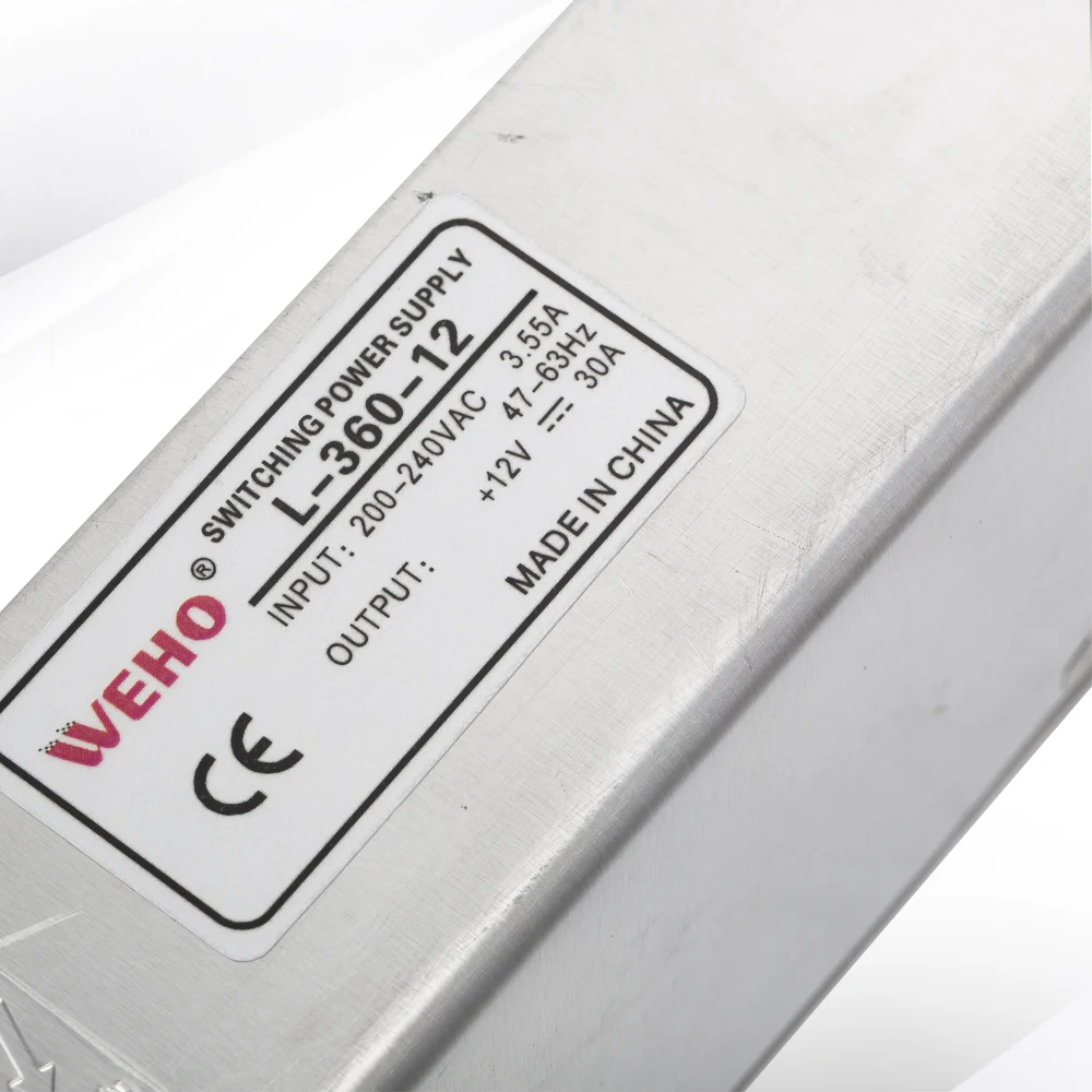 (L-350-12) WEHO 12V 30A Питание 350 Вт постоянное Напряжение переключатель режима