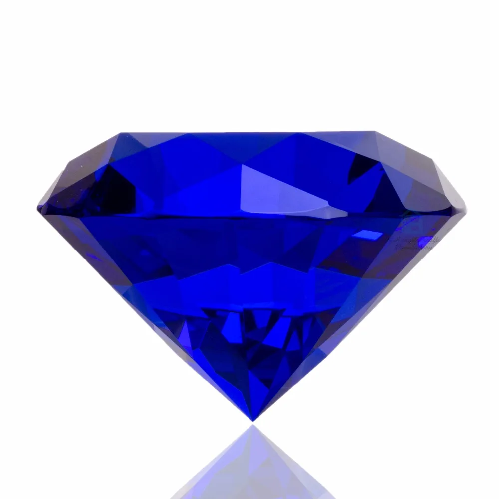 60 мм Красочные Crysta со стразами розовый красный синий пресс папье гигантский Jewel