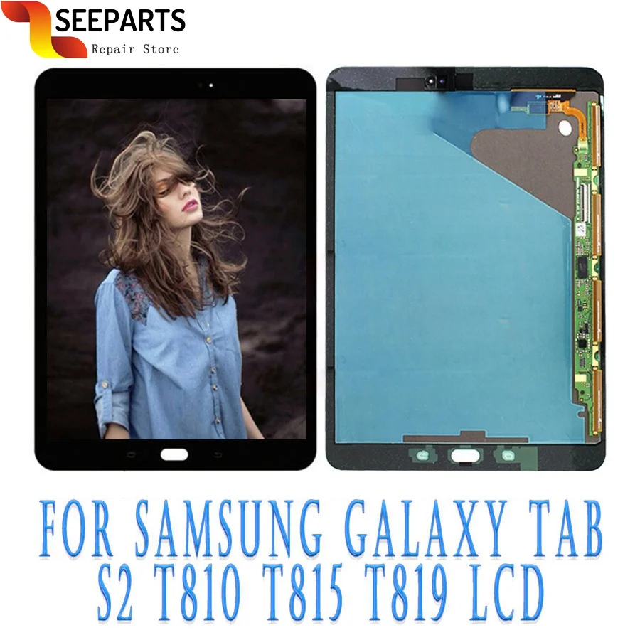 Test Working LCD For Samsung Galaxy Tab S2 T810 Screen Display Touch Panel Digitizer Assembly Repair | Мобильные телефоны и