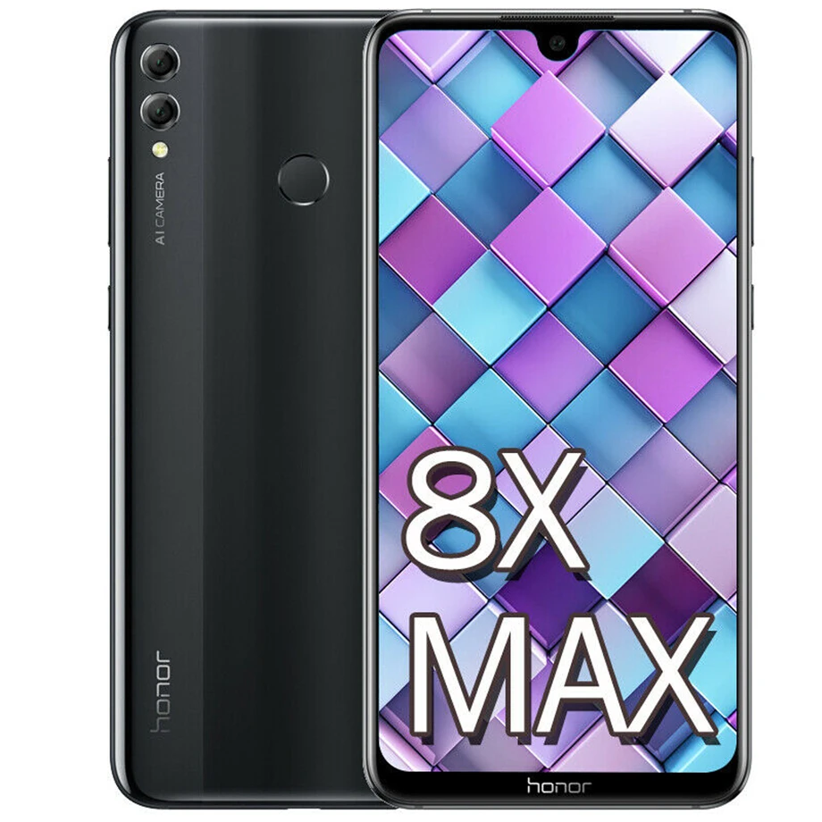Huawei Honor 8X Max 7 12 дюймовый мобильный телефон 4900 мАч аккумулятор Смартфон Android 8 2 16MP