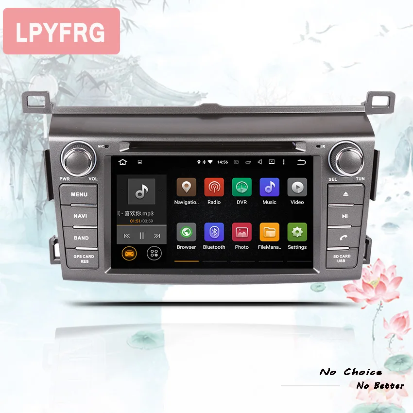 Автомобильный dvd плеер 8 ядер android 10 0 для Toyota RAV4 Rav 4 2013 2015 2016 2017 2018 2din 1024*600 gps wifi