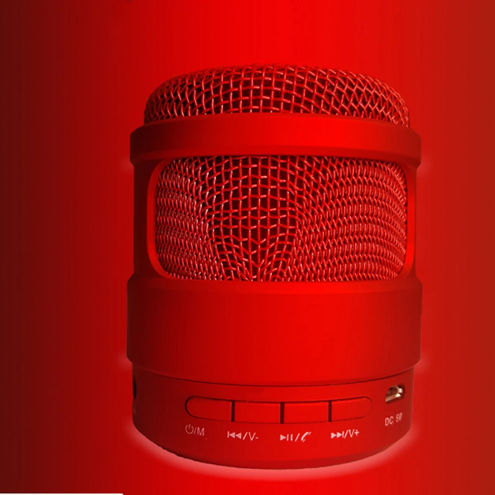 Встроенный микрофон творческий bluetooth динамик с FM радио карман портативный