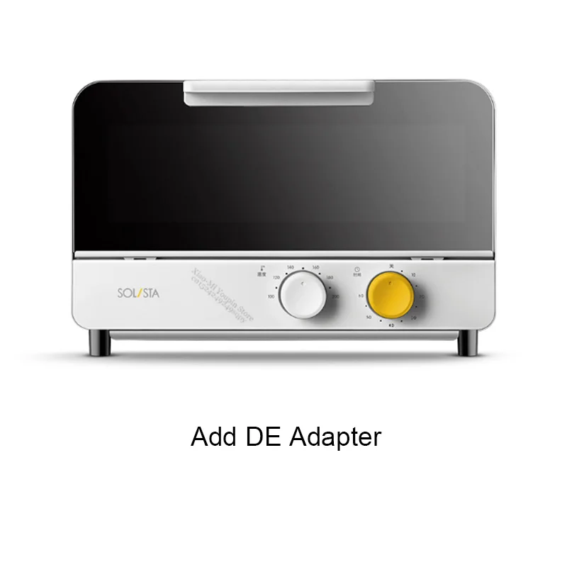Add DE Adapter Xiaomi Youpin Solista электрическая духовка Кухонная домашняя 12л машина многофункциональная мини-печь бытовая печь для дома Xiaomi - Цвет: Add DE Adapter