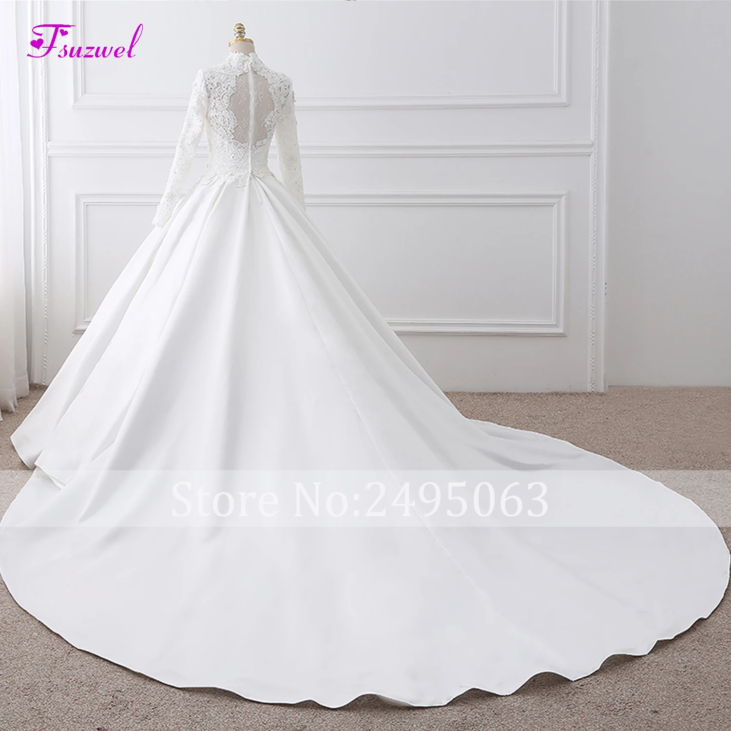 Fmogl Vestido de Noiva винтажное свадебное платье трапециевидной формы с кружевной