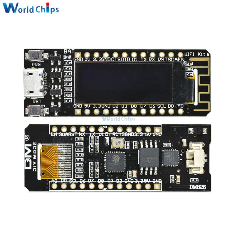 Модуль ESP8266 0 91 дюйма OLED CP2014 32 Мб флэш-памяти Wi-Fi Интернет вещей печатная плата для