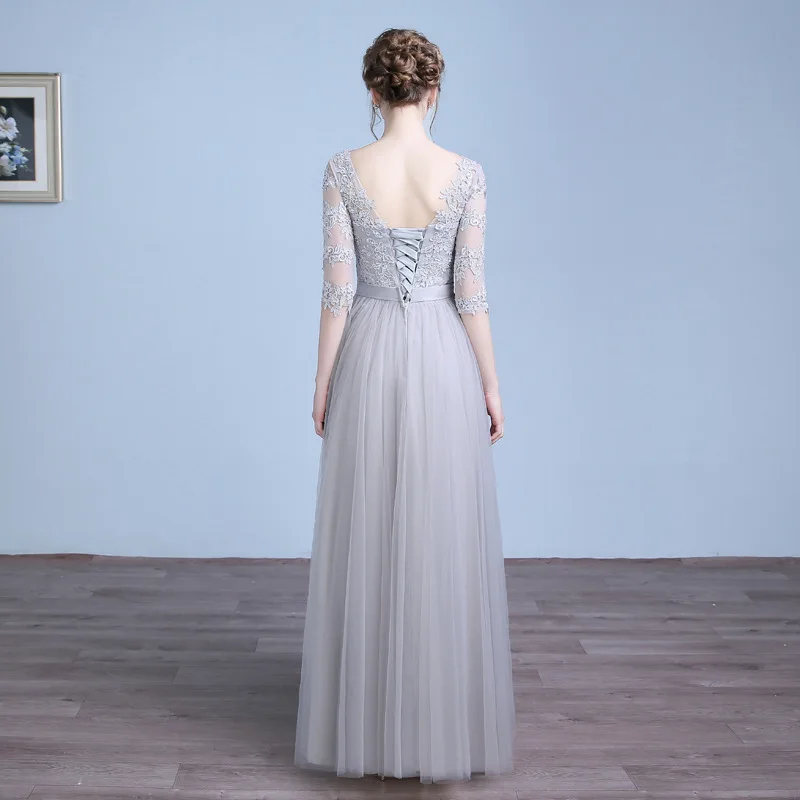 Длинное вечернее платье SOCCI со шнуровкой и аппликацией на спине для невесты