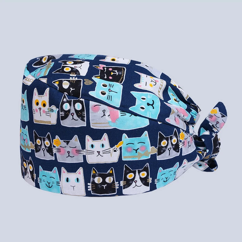 Медицинские хирургические операционные шапочки хирургическая Кепка камуфляжного цвета s аптека Стоматологическая шапочка/шляпы ПЭТ медицинская шапочка/шляпы - Цвет: photo
