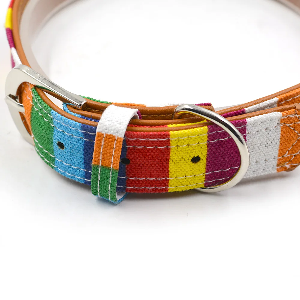 1 шт. ошейник для собак из ПУ кожи цветной простой высококачественный маленьких