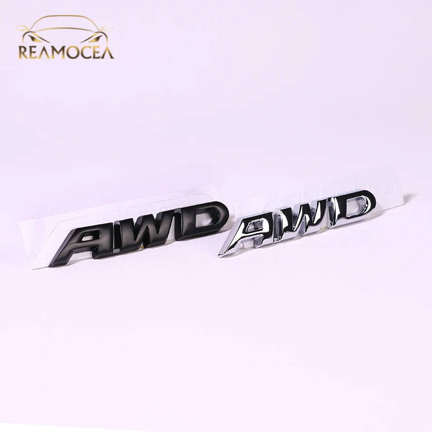 Reamocea AWD металлическая стандартная задняя наклейка с буквенным логотипом