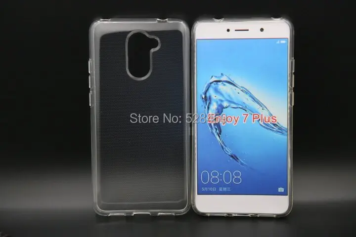 100 шт./лот прозрачный Гладкий Мягкий чехол из ТПУ для Huawei Y7 Prime Enjoy 7 Plus | Мобильные