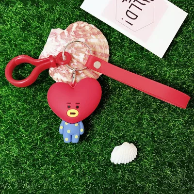 BTS животное сумка кулон брелок держатель Bt21 Ключ Пряжка плакаты мультфильм милые