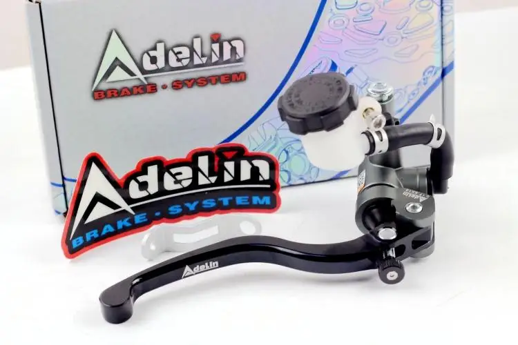 Titanium right Универсальный 17,5 мм для Adelin PX1 мотоцикл тормозной насос сцепления Главный цилиндр рычаг прямое нажатие Ручка для Yamaha Kawasaki ninja - Цвет: Titanium right