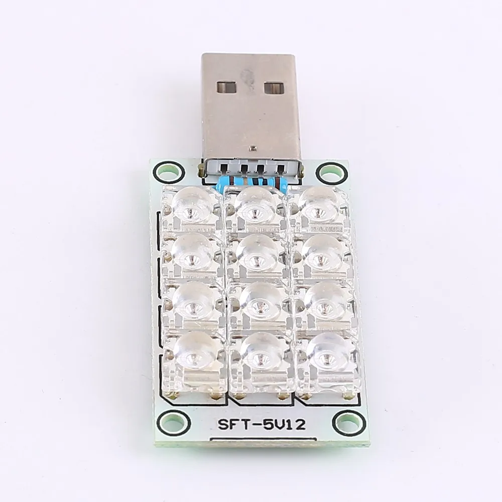 5 В USB светильник 12 Светодиодный s лампы Супер яркий светодиодный piranha