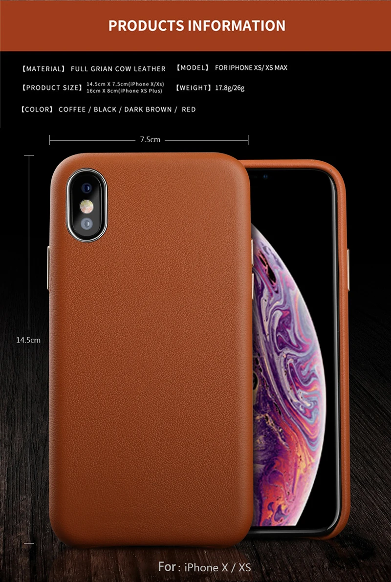 Натуральная кожа ультра-тонкий мобильный чехол для телефона s для iphone 6plus чехол 7 8 X XS XSmax XR анти-капля чехол для телефона для iphone 7
