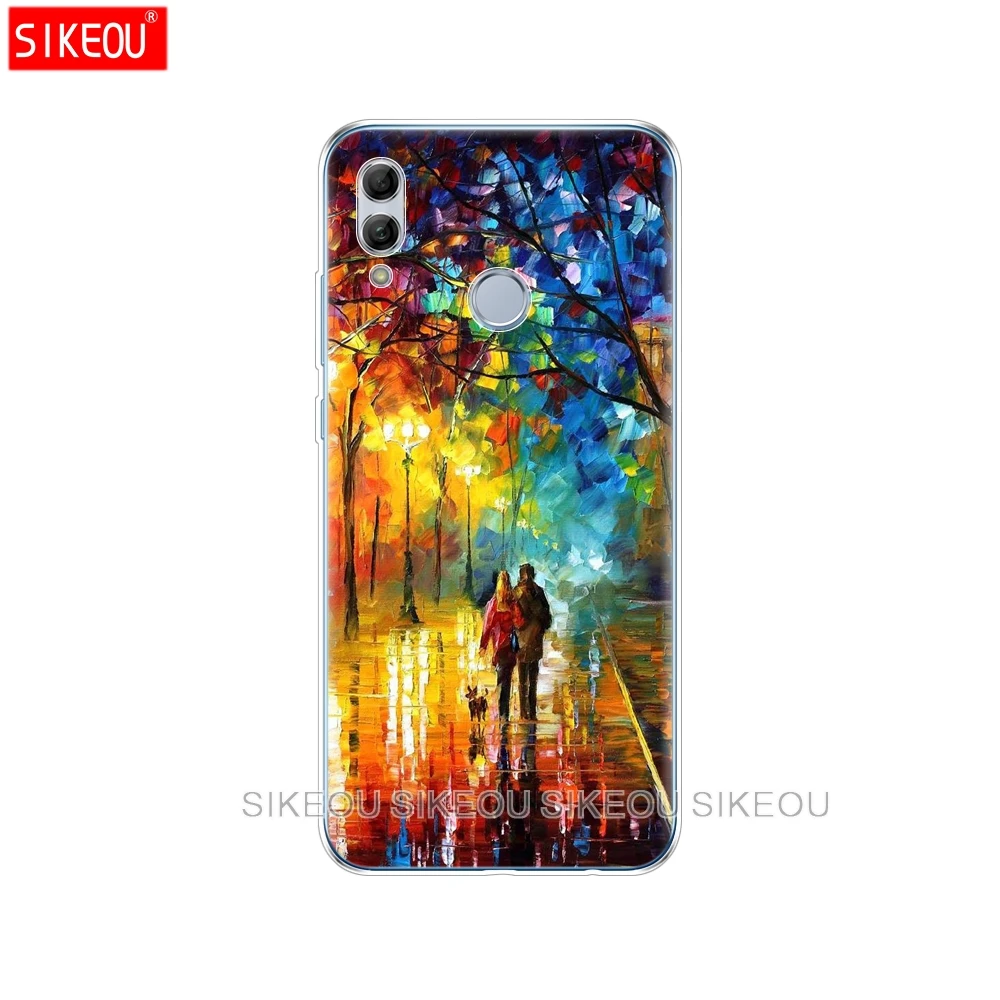 Силиконовый чехол для huawei honor 10 lite, чехол 6,21 дюйма, мягкая задняя крышка для телефона из ТПУ для honor 10 lite, защитный чехол Etui full 360 - Цвет: 61086
