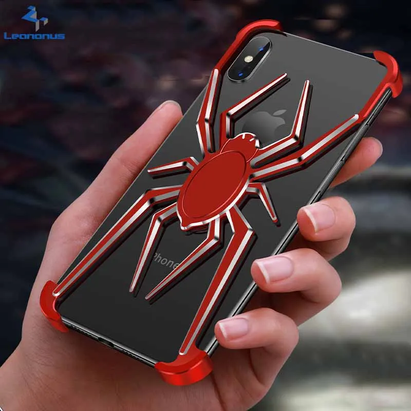 Противоударный чехол с подставкой для iPhone X XS XR Max металлический защитный