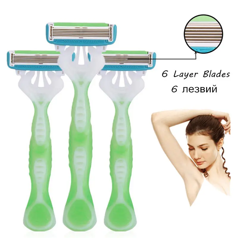 3 шт./компл. Безопасная бритва лезвия для бритья для Для женщин лезвие Для женщин бритвы Razor Blades руководство для ухода за волосами для Для женщин Красота venuse