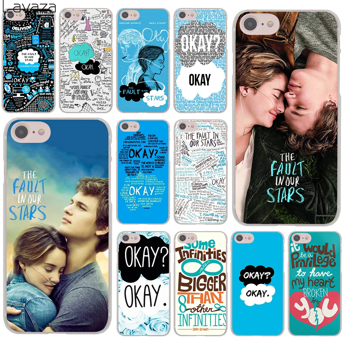 Жесткий чехол Lavaza с надписью The Fault In Our Stars для iPhone XR X 11 Pro XS Max 8 7 6 6S 5 5S SE 4 10|6s plus|case for