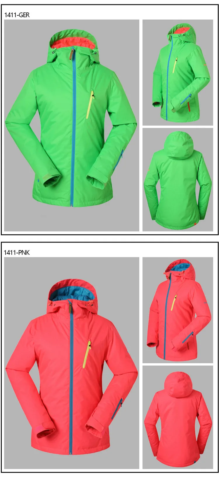 

GSOU SNOW New Outdoor Female Ski Suit Winter Warm Waterproof Windproof Antistatic Wearable Ski Jacket Snow Coat For Women