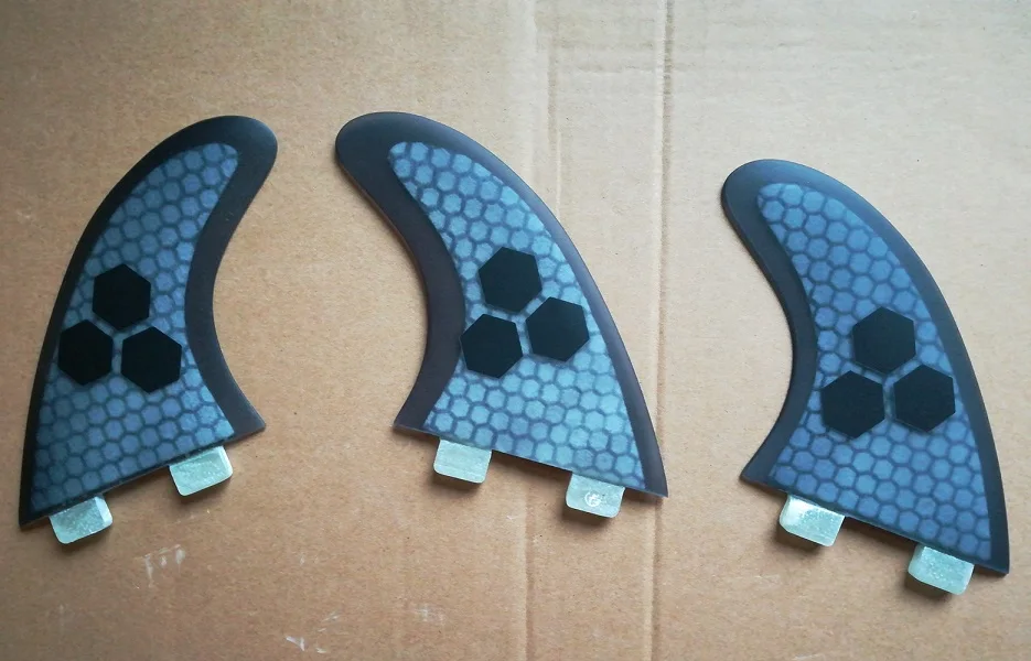 ФТС Плавники доски для серфинга Surf Fin двигателей G5 Fin(3 шт - Цвет: Темно-серый