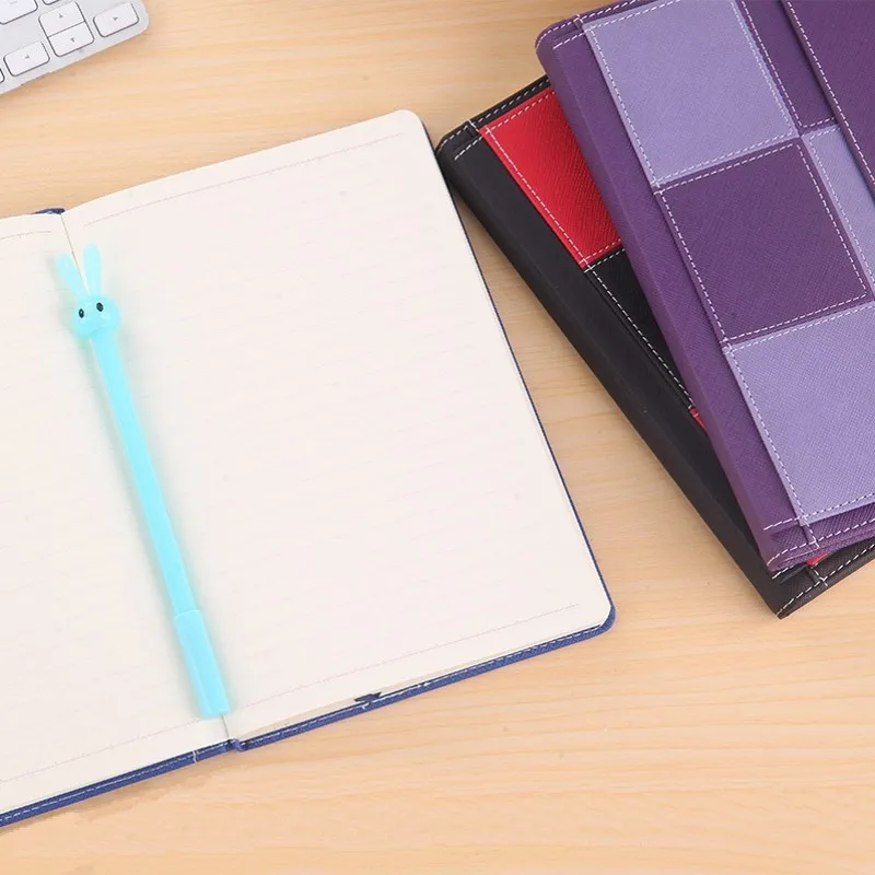 Креативный канцелярский кожаный блокнот модный комбинированный Твердый чехол