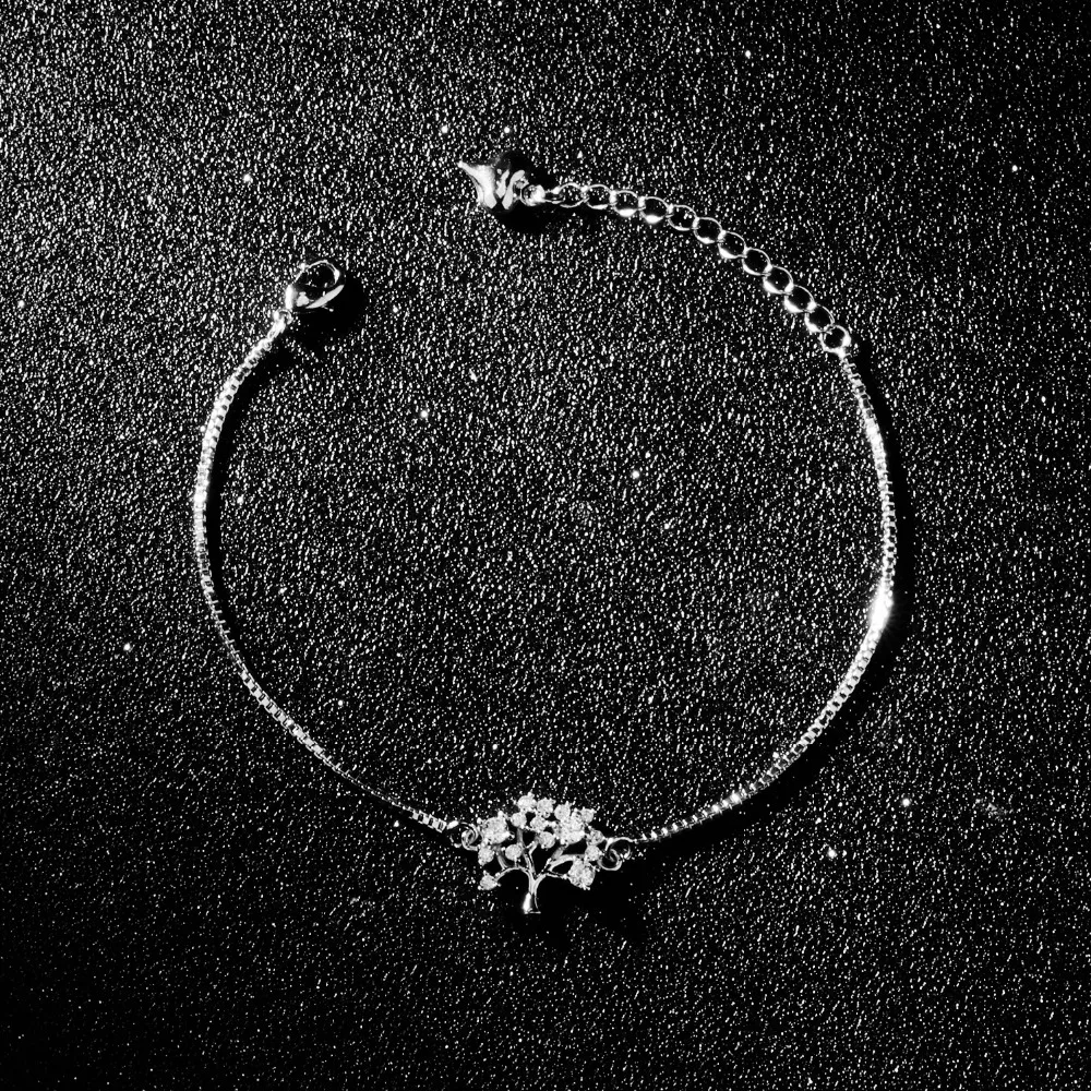 Moniya Silver/ Gold Color &quotThe Tree of Life&quot Cubic Zirconia Bracelet For Women Girls Best Friendship Jewelry Gift HKS511 | Украшения