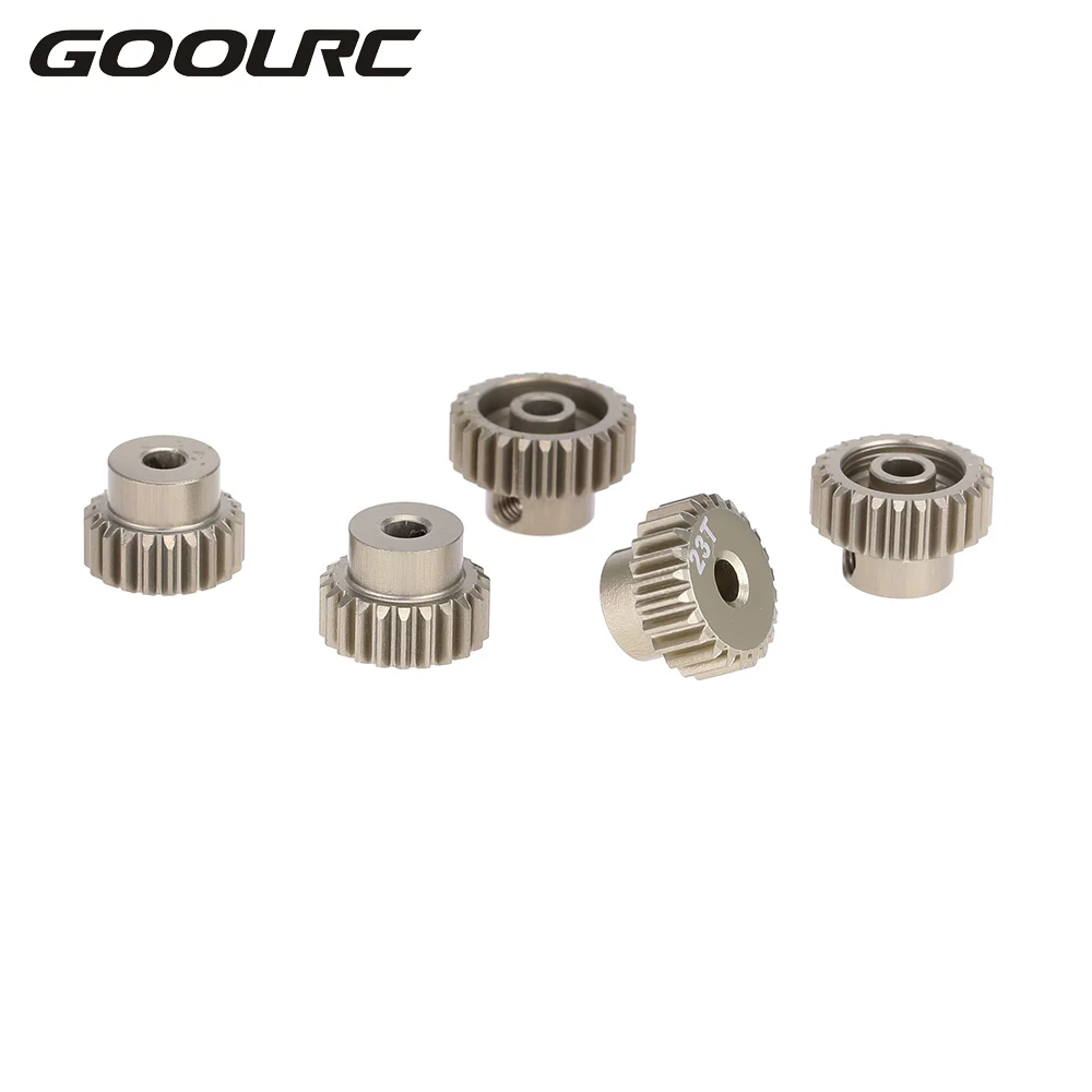GOOLRC Высокое качество алюминия 7075 48DP 21T 22T 23T 24T 25T Шестерня двигателя шестерни для