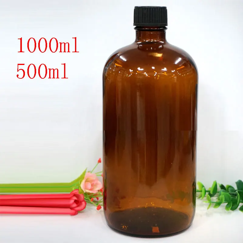 Флаконы для эфирного масла из янтарного стекла с винтовой крышкой контейнер