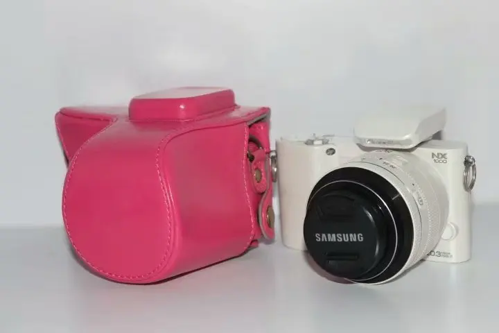 Чехол из искусственной кожи для камеры, чехол для samsung NX2000 NX1100 NX1000 беззеркальная система камеры