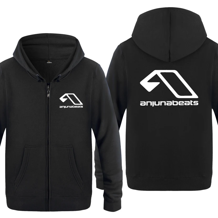 Мужская Флисовая Толстовка выше &amp Beyond Anjunabeats кардиган на молнии свитшот с