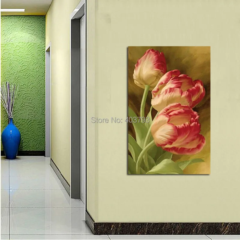

HD Printed red flower Painting Canvas Print room decor print poster picture canvas