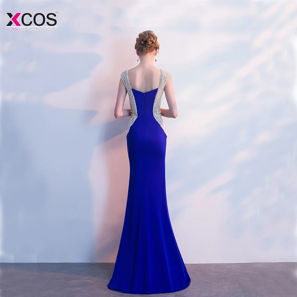 Abendkleider реальные фотографии платья с юбкой годе Тюль Хрустальный Королевский