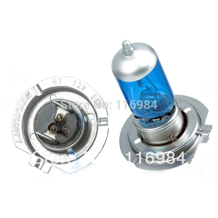Ксеноновые галогенные лампы H7 6000K белые 100W HOD Противотуманные фары головного