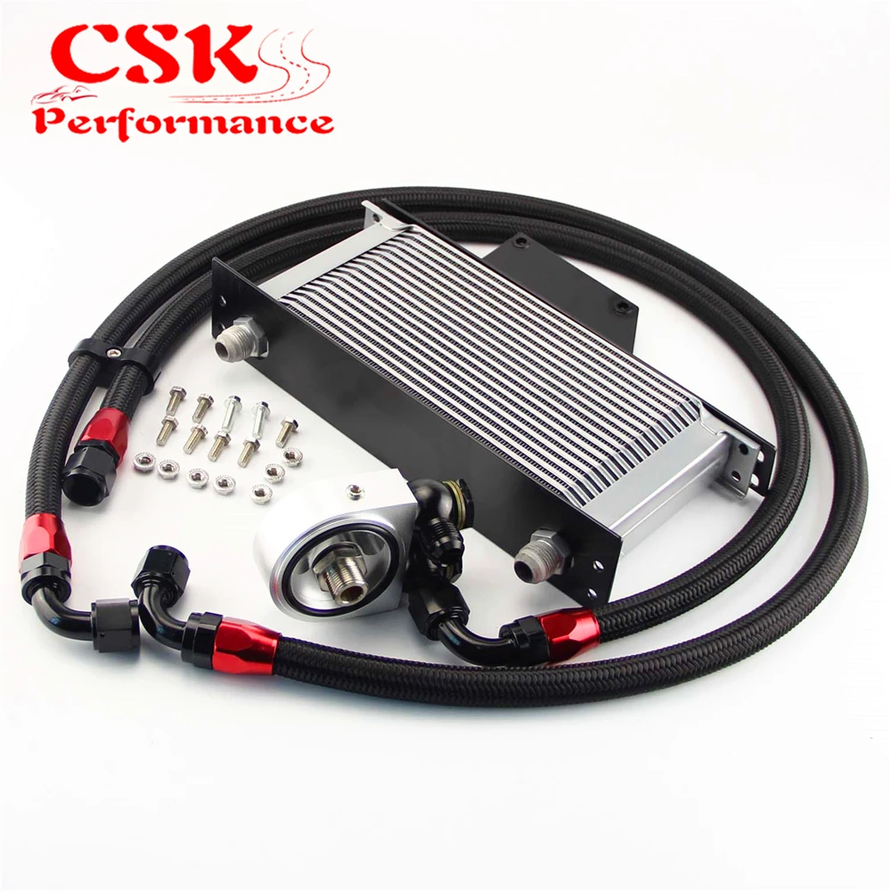 19 Row AN10 комплект масляного кулера для гоночного двигателя подходит 01-05 Subaru Impreza
