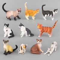 simulation cat toys kids childrens pet model figure animal plastic action figures funny toy gift doll home decor cats figurine