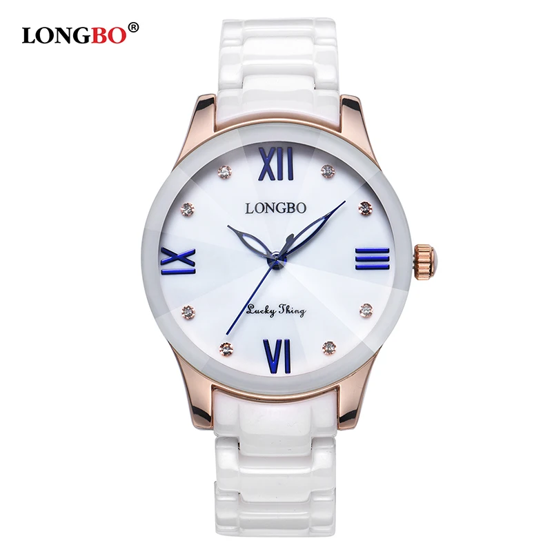 LONGBO Luxury Fashion Casual Quartz Watches Lady relojes mujer Imitation Ceramic Women Wristwatches Girl Dress Clock 80170 | Наручные