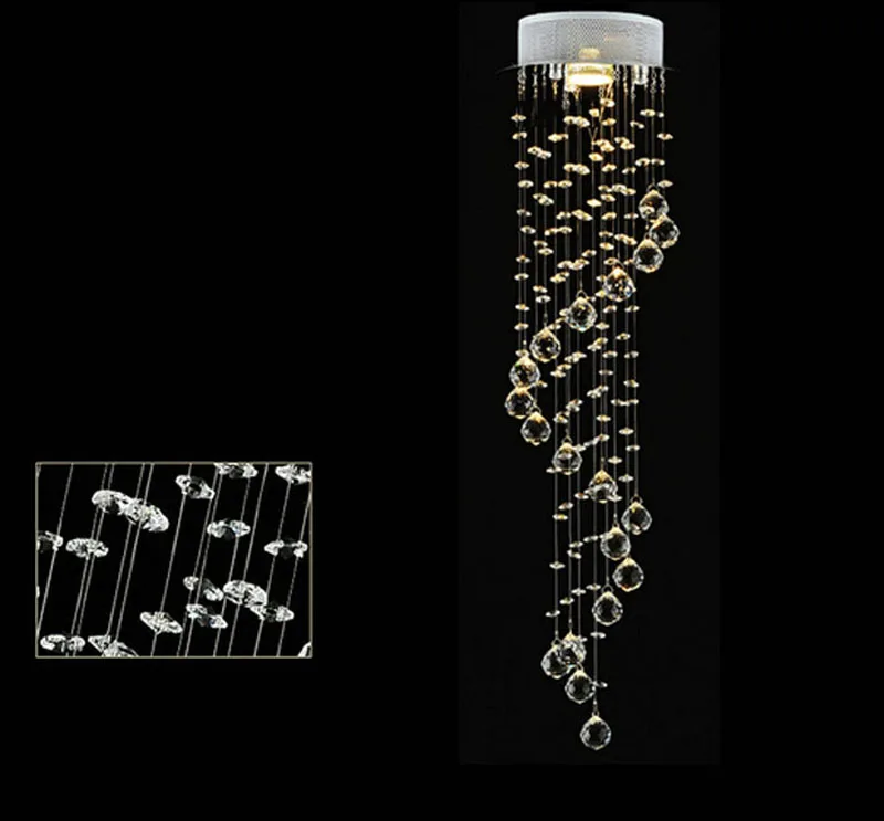 Светодиодная хрустальная люстра освещение коридора входная дверь небольшая